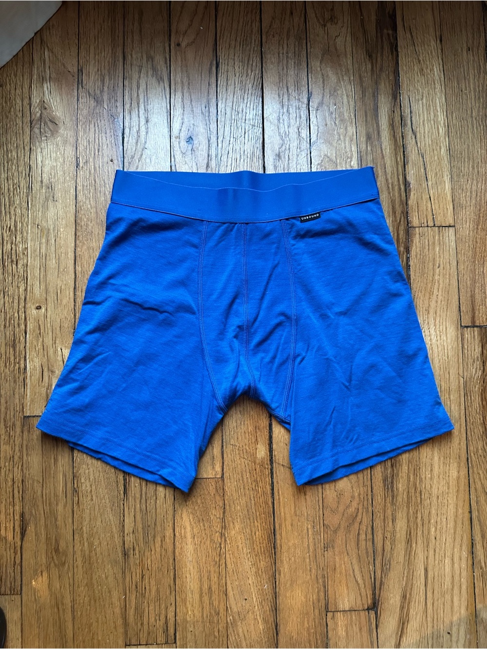 Unbound Merino Men's S Blue Boxer Briefs